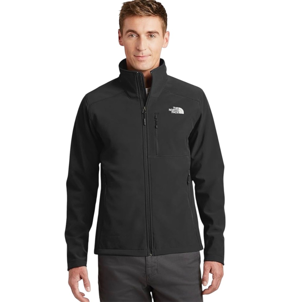 The North Face Apex Bionic Softshell Jacket Mens L Black Excellent Windproof